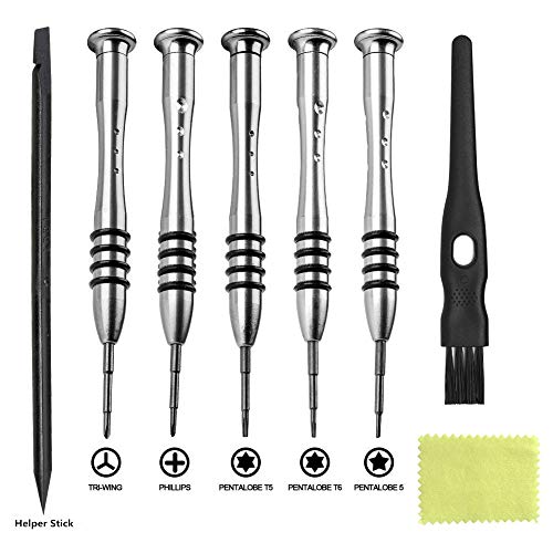 QNINE Screwdriver Set for Apple MacBook Pro Retina and Air, 6pcs Screwdriver Repair Tool Kit for MacBook, Fit for All of MacBook Series 2009 2010 2011 2012 2013 2014 2015 2016 2017 2018