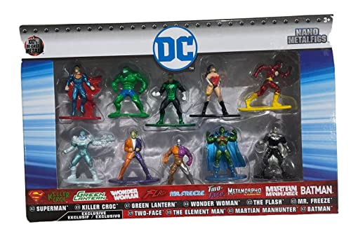 Nano Metalfigs DC Comics 10-Pack Set 1