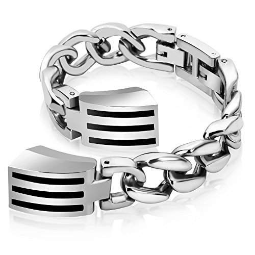 Famobest for Fitbit Alta HR Bands Fitbit Alta Bands for Women Men, Stainless Steel Alta Fit bit Bands Alta Fitbit Bands Fitbit Alta Replacement Bands Wristbands Small Large