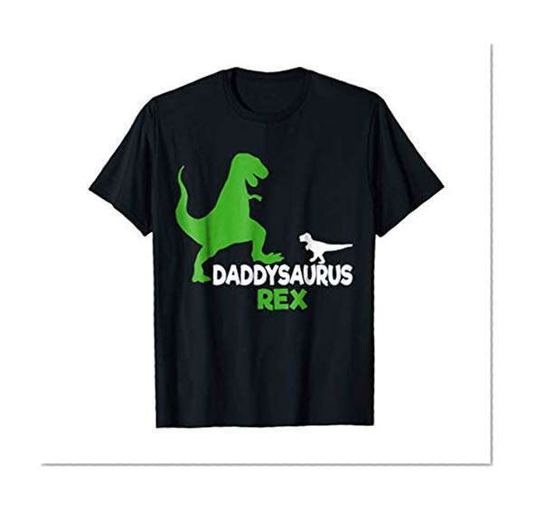 Mens Funny Father's Day Gift Idea - Daddysaurus Rex T-Shirt XL Black