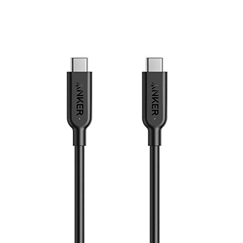 Book Cover Anker Powerline II USB-C to USB-C 3.1 Gen 2 Cable (3ft) with Power Delivery, for Apple MacBook, Huawei Matebook, iPad Pro 2020, Chromebook, Pixel, Switch, and More Type-C Devices/Laptops