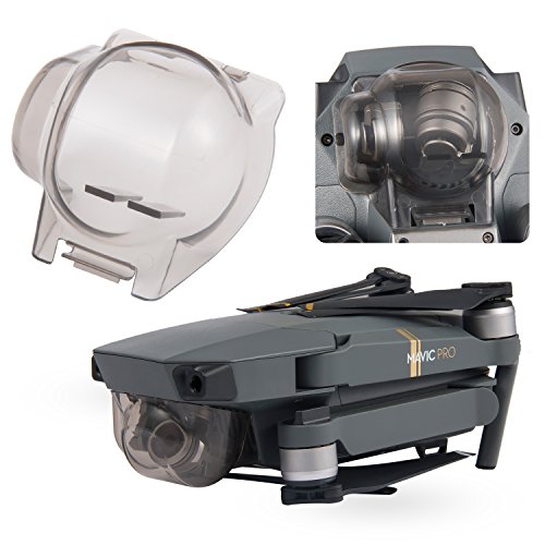 Aterox DJI Mavic Pro/Platinum Gimbal Lock Camera Guard Protector Transport Fixed Lens Cover Accessories (Transparent Gray)