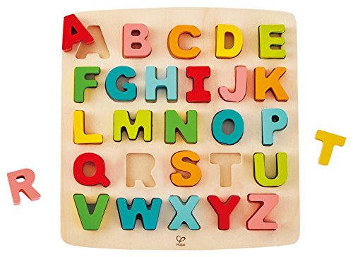Hape Chunky Alphabet Wooden Puzzle Game, Multi, 5'' x 2''
