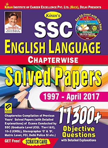 Kiran’s SSC English Language Chapterwise Solved Papers 11300+ Objective Questions – English - 1997-April 2017 - 1920