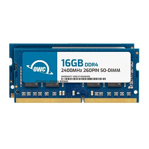 OWC 32GB PC4-19200 2400MHz DDR4 SO-DIMM CL17 Memory Kit (2 x 16GB)