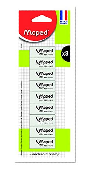 Maped Technic 300 011309 Lot de 9 Gommes