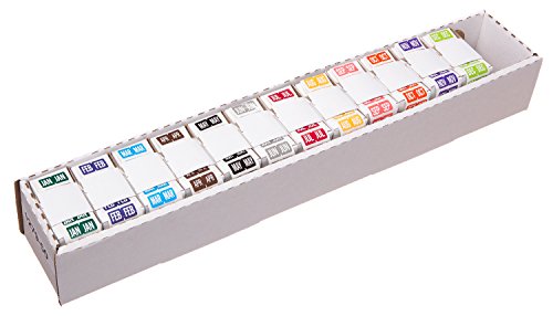 TAB Month Label Roll, 1/2", Full Set, 12-500 Label Rolls/Box