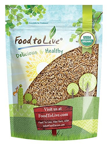 Organic KAMUT Khorasan Wheat Berries, 1 Pound - 100% Whole Grain, Sproutable for Wheatgrass, Non-GMO, Kosher, Bulk