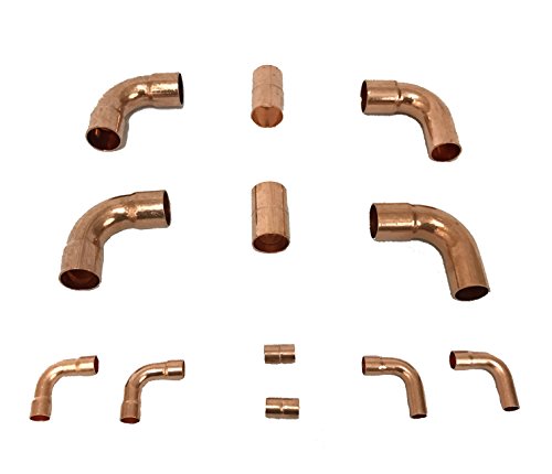 Muellers Copper Fittings Kit HVACR Copper Lines (3/4 3/8)