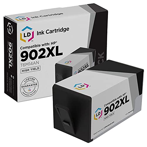 Book Cover LD Products Compatible Ink Cartridge Replacement for HP 902XL 902 XL T6M14AN High Yield (Black) to use with OfficeJet 6950 6954 6979 & OfficeJet Pro 6960 6968 6970 6975 6978