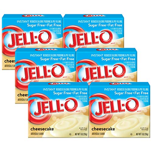 JELL-O Instant Cheesecake Pudding & Pie Filling Mix (1 oz Boxes, Pack of 6)