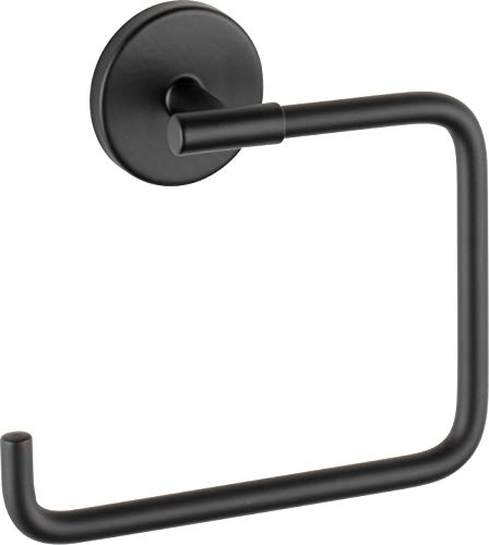 Book Cover Delta Faucet 759460-BL Trinsic Towel Ring, 1.97 x 6.38 x 5.67 Inches, Matte Black