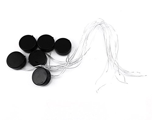 Honbay 6pcs 6V CR2032 Round Coin Button Cell Battery Holder Socket with On/Off Switch
