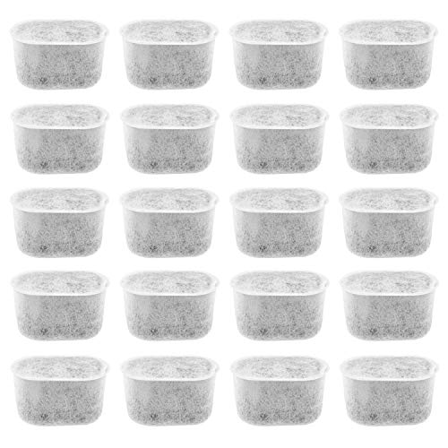 Eco-Fused Replacement Charcoal Water Filter compatible with Keurig 2.0 Models - 20 Pack - Extra Fine Grain - Fine Mesh Material