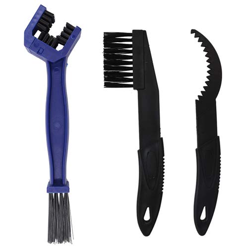 LeBoLike Durable Motorcycle & Bike Chain & Gears Maintenance Cleaning Brush Cleaner Tools - (Blue)