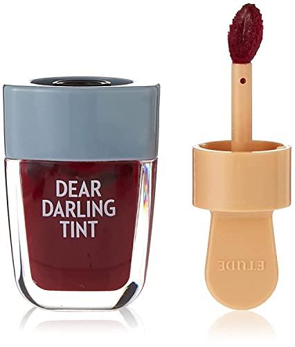 ETUDE HOUSE Dear Darling Water Gel Tint Ice Cream (RD306 Shark Red) | Vivid High-Color Lip Tint with Minerals and Vitamins from Soap Berry Extract to Moisture Your Lips