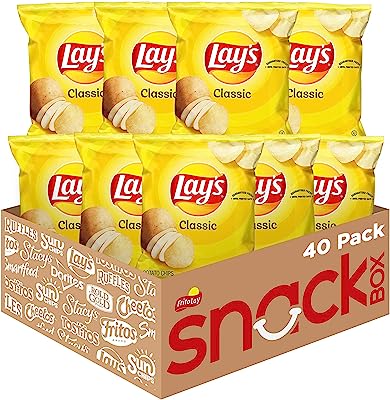 Book Cover Lay's Classic Potato Chips, 1 oz (Pack of 40)