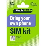 ($25 eGift Card Promotion) Simple Mobile Keep Your Own Phone 3-in-1 Prepaid SIM Kit, Black