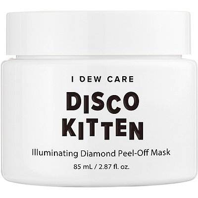 Book Cover I DEW CARE Disco Kitten Illuminating Diamond Peel-Off Mask 2.87 Ounces, Facial Metallic Mask, Chrome Formula, Brightening, Exfoliating Pearl Powder