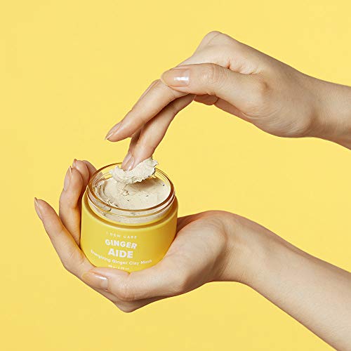 I DEW CARE Magic Clay Mud Mask #GINGER AIDE(Energizing Ginger) 2.39 Ounces, Yellow jelly clay masks, Cleanse pores, Hydrate skin, Brightens dull skin, Facial healing mask, Clay mask for face