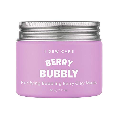 I DEW CARE Magic Clay Mud Mask #BERRY BUBBLY (Purifying Blue Berry) 2.11 Ounces, Wash-off mask, Antioxidants and Anti-aging effects, Purifies pores, Facial healing mask, Clay mask for face