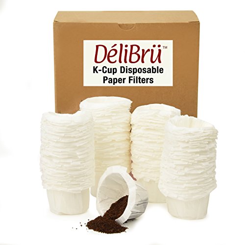 Optional Disposable Paper Filters for Reusable K Cups Fits All Brands (200/Box)