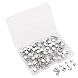 SUBANG 60 Count Pin Backs Locking Bulk Metal Pin Keepers Locking Clasp