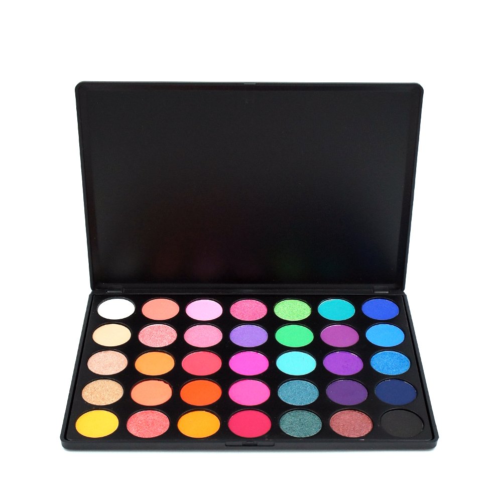 MISKOS 35 Colors Eyeshadow Palette Silky Pigmented Powder Professional Make up Waterproof Pallete Product Cosmetics Makeup Eye Shadow 35E
