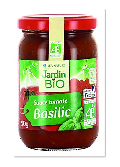 Jardin Bio Sauce Tomate au Basilic 200 g - Pack de 6