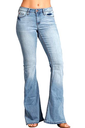 Celebrity Pink Women's Mid Rise Flare Jeans CJ21060H18