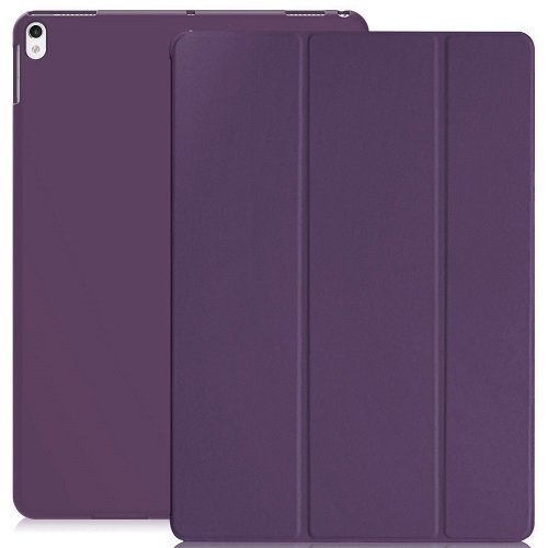 KHOMO iPad Pro 10.5 Inch & iPad Air 3 2019 Case - DUAL Purple Super Slim Cover with Rubberized back and Smart Feature