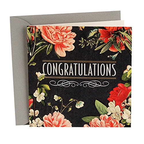 Book Cover Hallmark Signature Wedding Card (May Happiness Go With You Always)
