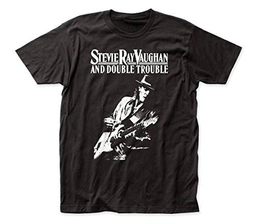 Book Cover Impact Stevie Ray Vaughan Live Alive Fitted Jersey tee (XL) Black