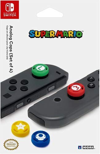 Book Cover HORI Nintendo Switch Super Mario Analog Caps Officially Licensed By Nintendo - Nintendo Switch