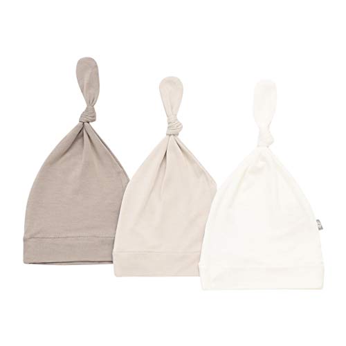 KYTE BABY Bamboo Rayon Baby Beanie Soft Knotted Caps, 3 Pack