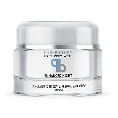 Pure Biology Night Cream Face Moisturizer with Retinol Hyaluronic Acid & Breakthrough Anti Aging Anti Wrinkle Complexes â€“ Face & Neck Skin Care for Men & Women, All Skin Types