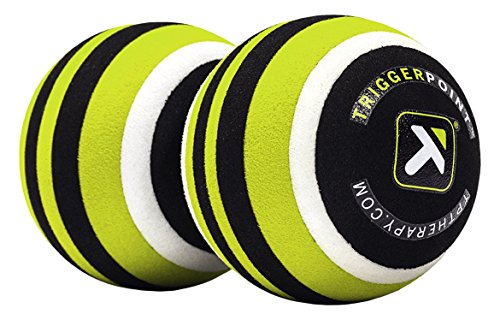 Trigger Point Double Balle de Massage Unisexe MB2 pour soulagement Dos et Cou - Citron Vert - Taille Unique