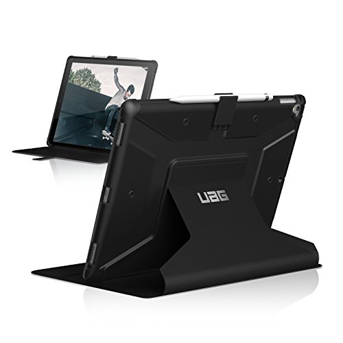 URBAN ARMOR GEAR [UAG] Folio iPad Pro 12.9-inch (2nd Gen, 2017) & iPad Pro 12.9 (1st Gen, 2015) Metropolis Feather-Light Rugged [Black] Military Drop Tested iPad Case