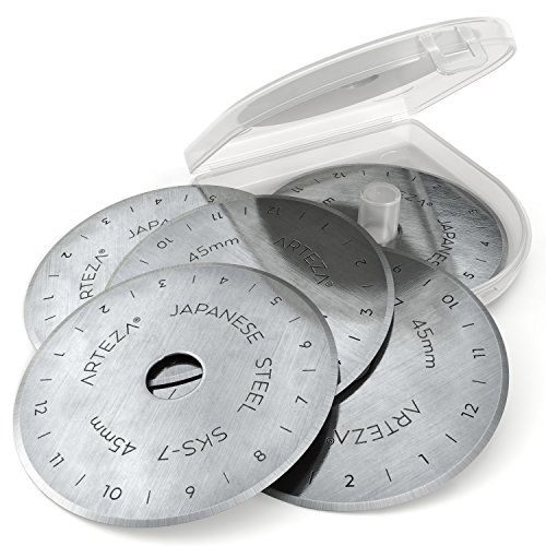 Arteza 45mm Quilting Rotary Cutter Replacement Blades (Pack of 12)