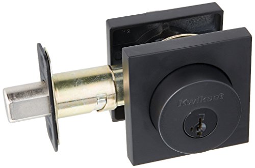 Kwikset 158SQT-S Halifax Single Cylinder Deadbolt with Smartkey Technology, Iron Black