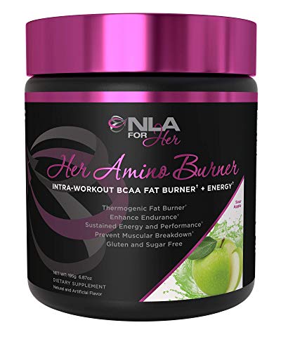 NLA for Her - Her Amino Burner - Intra-Workout BCAA Fat Burner + Energy - Sustained Energy, Focus, and Endurane. Promotes Fat Loss & Boosts Metabolism - 195 Grams