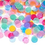 Outus 1 Inch Multicolor Round Tissue Confetti (3.5 oz)