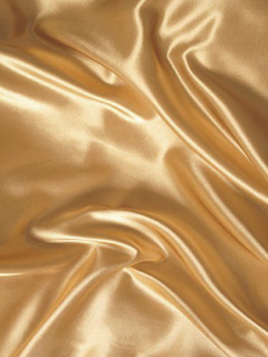 Mk Collection 4pc Soft Silky Satin Solid Color Deep Pocket Sheet Set (Gold, California King)