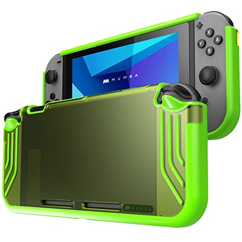 Book Cover Mumba case for Nintendo Switch, [Slimfit Series] Premium Slim Clear Hybrid Protective Case for Nintendo Switch 2017 Release (Green)