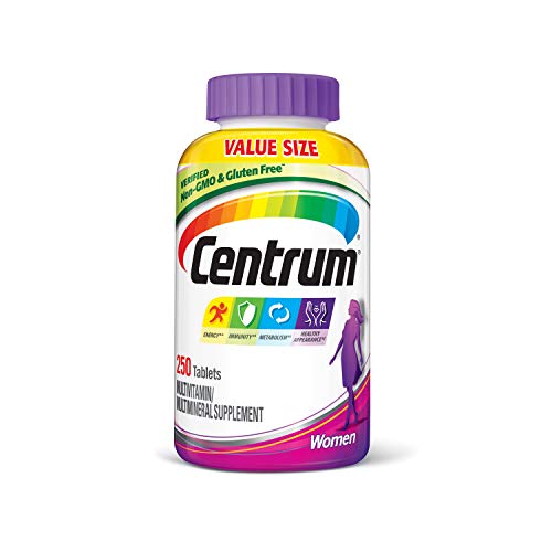 Centrum Women (250 Count) Multivitamin / Multimineral Supplement Tablet, Vitamin D3