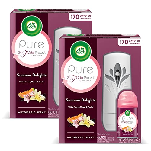 Air Wick Freshmatic Automatic Spray Kit (Gadget + Refill), Summer Delights, Air Freshener (Pack of 2)