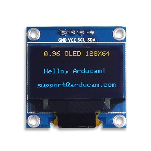 Book Cover UCTRONICS 0.96 Inch OLED Module 12864 128x64 Yellow Blue SSD1306 Driver I2C Serial Self-Luminous Display Board for Arduino Raspberry PI