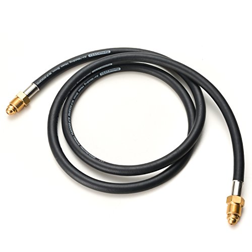 AGPtek Argon CO2 Flow Meter Regulator Hose, Mig Tig, UNF5/8,6.56ft with Inert Gas Fitting