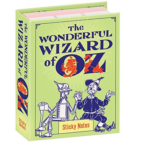 The Unemployed Philosophers Guild Land of Oz Sticky Notes Booklet - Dorothy and Oz Themed 3.25" by 4.25" Booklet with Self-Sticky Individual Notes Inside