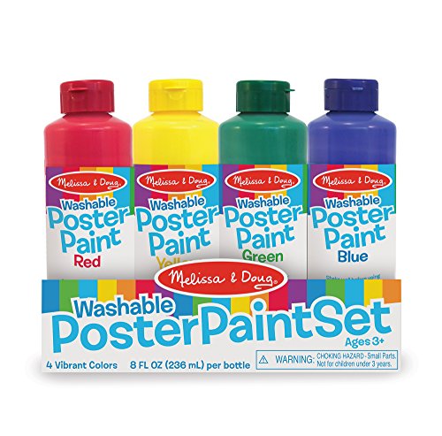 Book Cover Melissa & Doug Poster Paint Set of 4 Arts and Crafts-Supplies